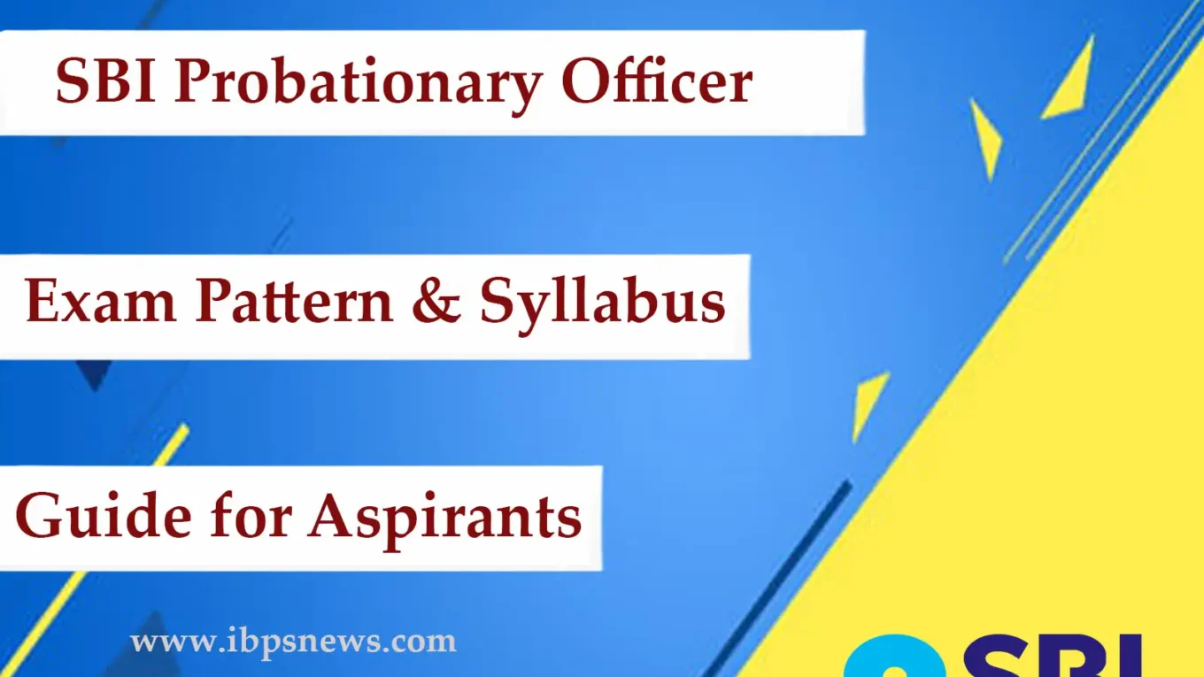 Syllabus 2025 SBI PO Exam Pattern 1 SBI PO Exam Pattern